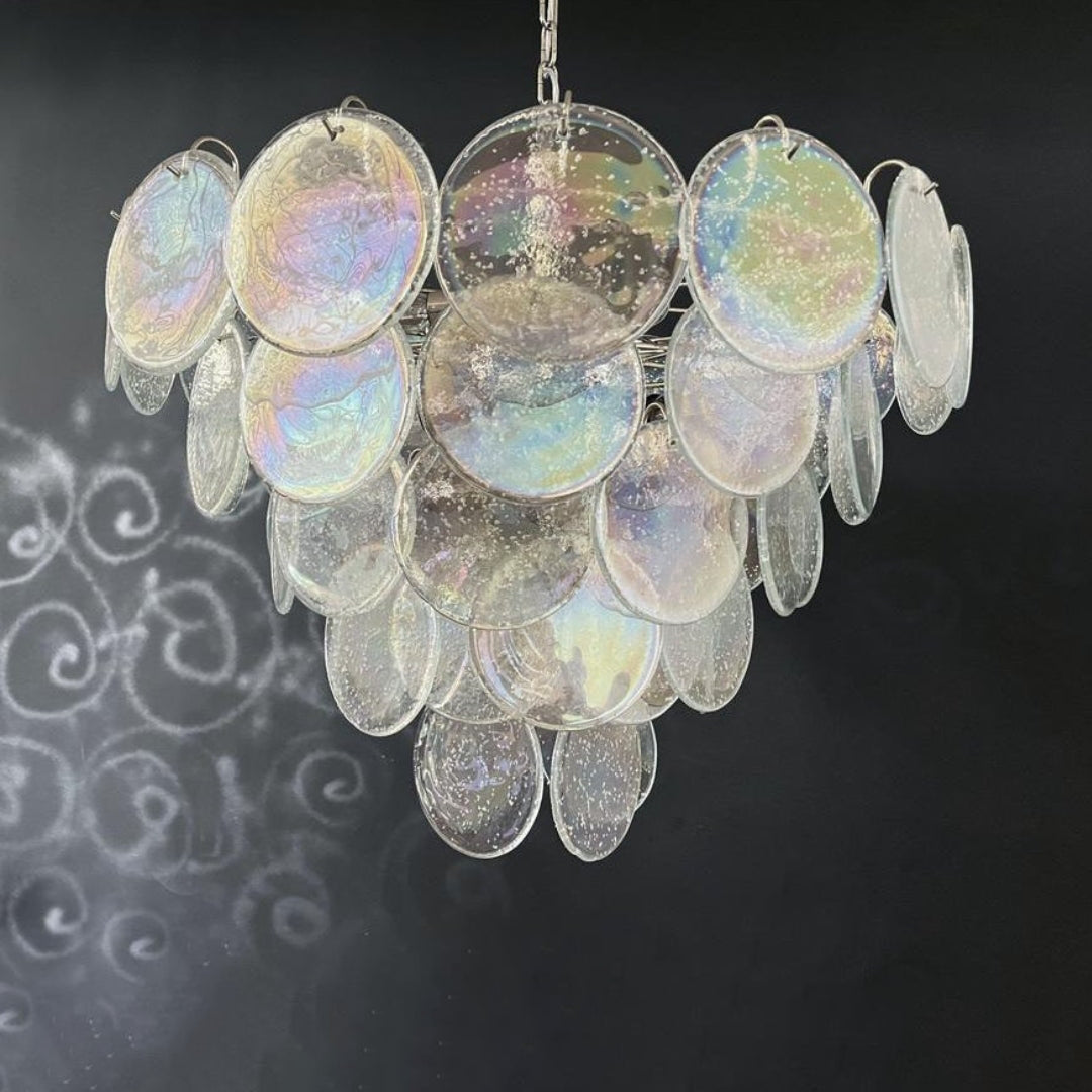 Bettina Murano Glass Chandelier 57 Iridescent Glass