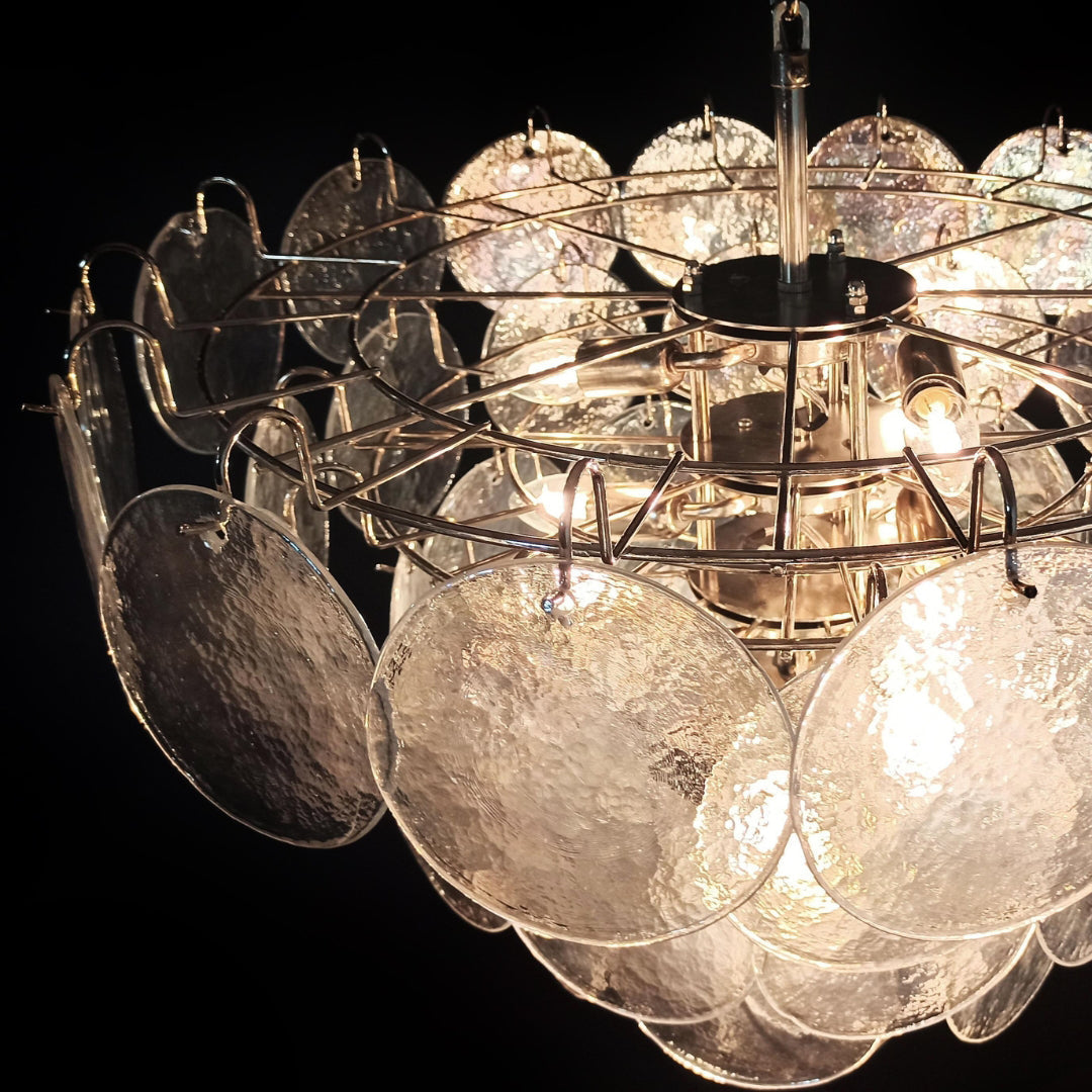 Bettina Murano Glass Chandelier 57 Iridescent Glass