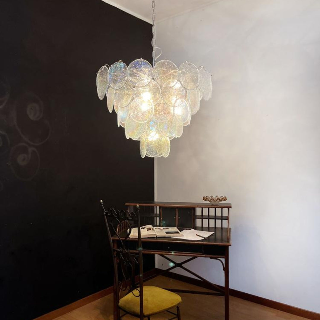 Bettina Murano Glass Chandelier 57 Iridescent Glass