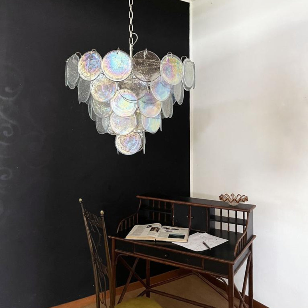 Bettina Murano Glass Chandelier 57 Iridescent Glass