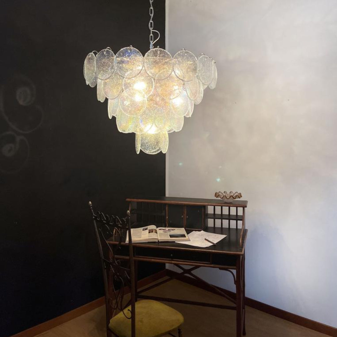 Bettina Murano Glass Chandelier 57 Iridescent Glass