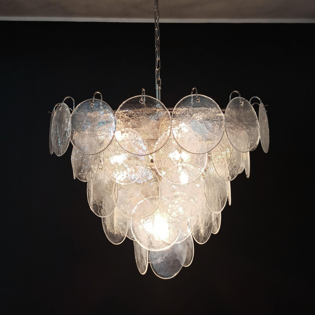 Bettina Murano Glass Chandelier 57 Iridescent Glass