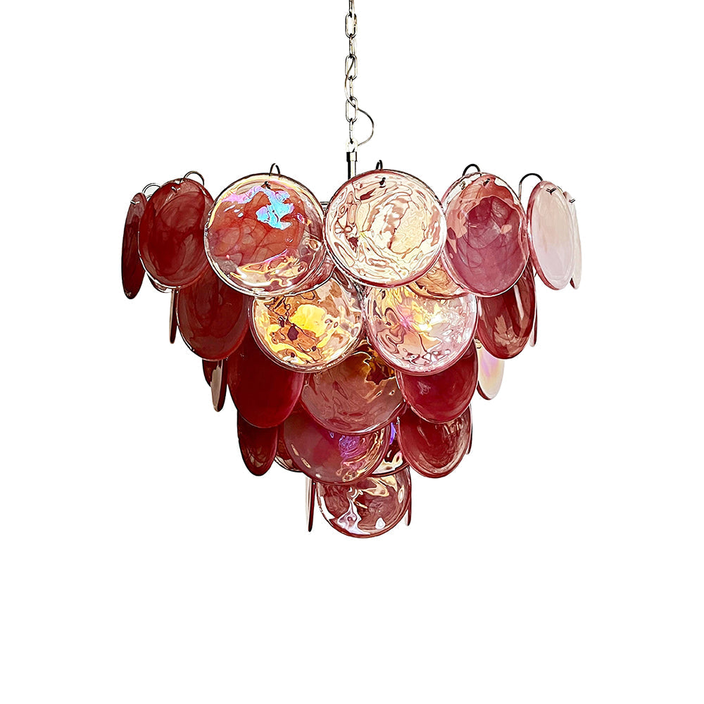 Bettina Murano Glass Chandelier 57 Pink