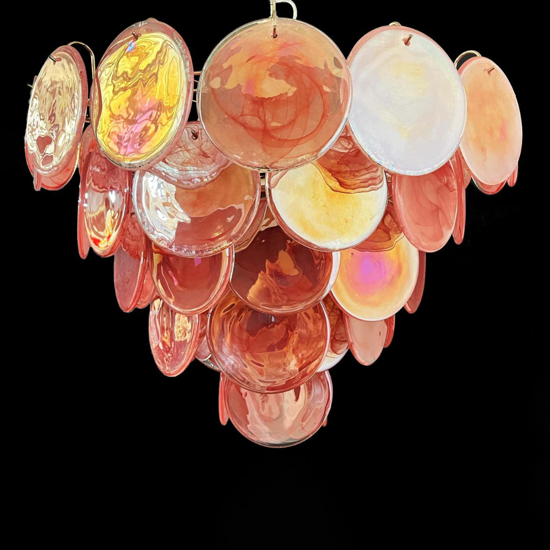 Bettina Murano Glass Chandelier 57 Pink