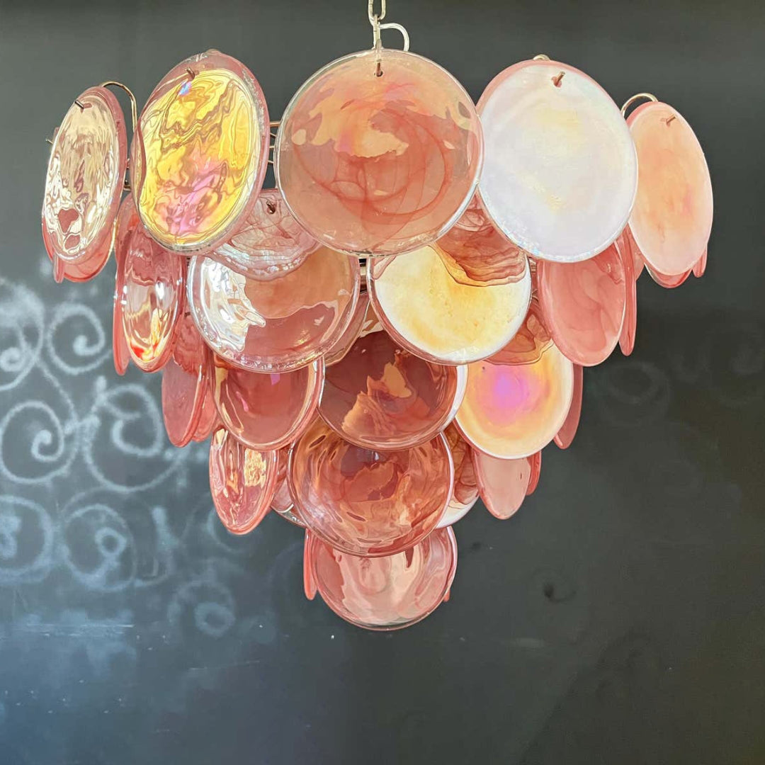 Bettina Murano Glass Chandelier 57 Pink