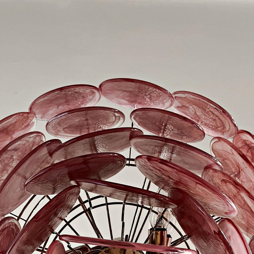 Bettina Murano Glass Chandelier 57 Pink