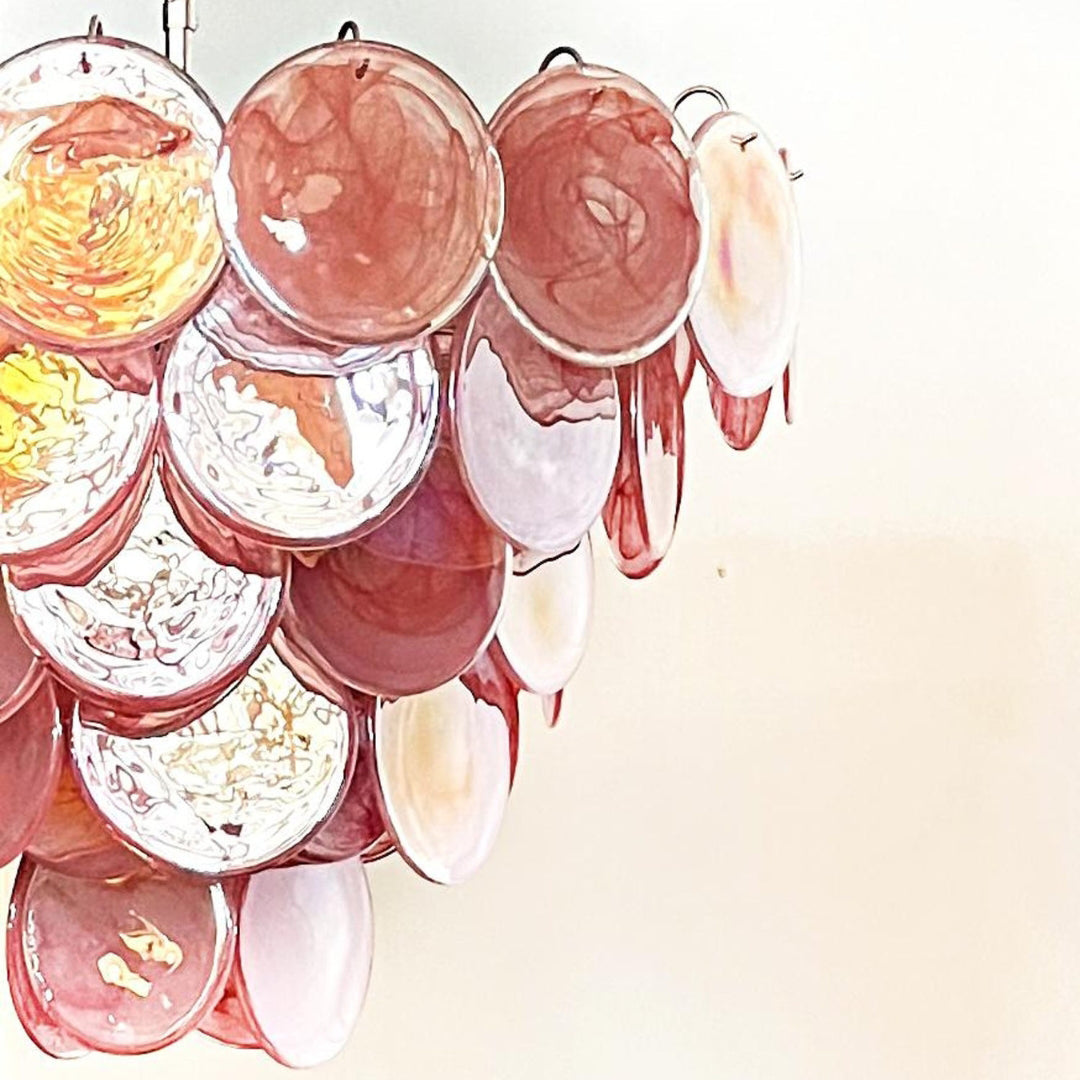 Bettina Murano Glass Chandelier 57 Pink