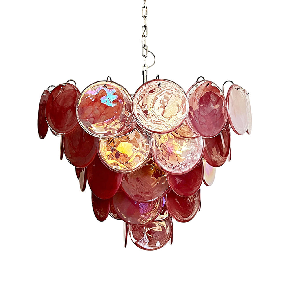 Bettina Murano Glass Chandelier 57 Pink