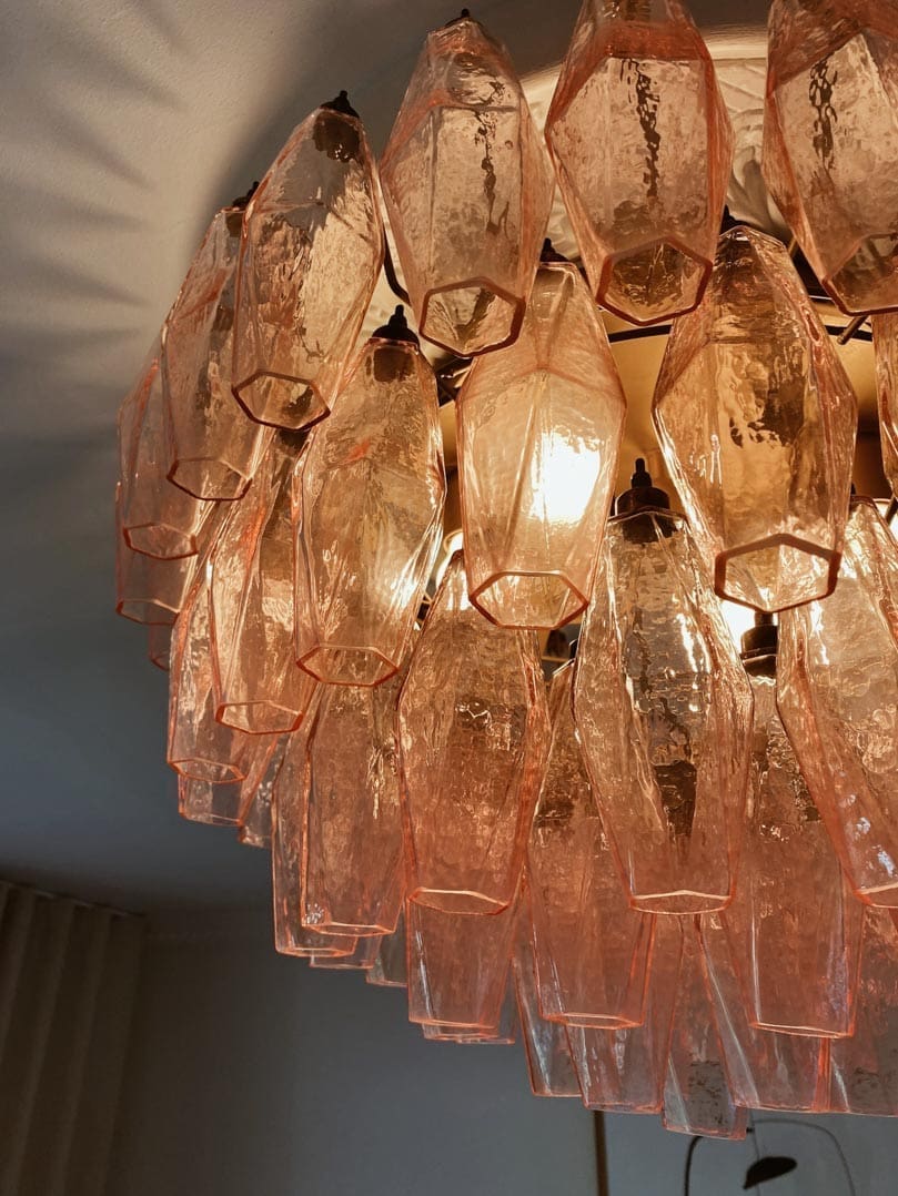 Florence Murano Chandelier Poliedri 84 glasses
