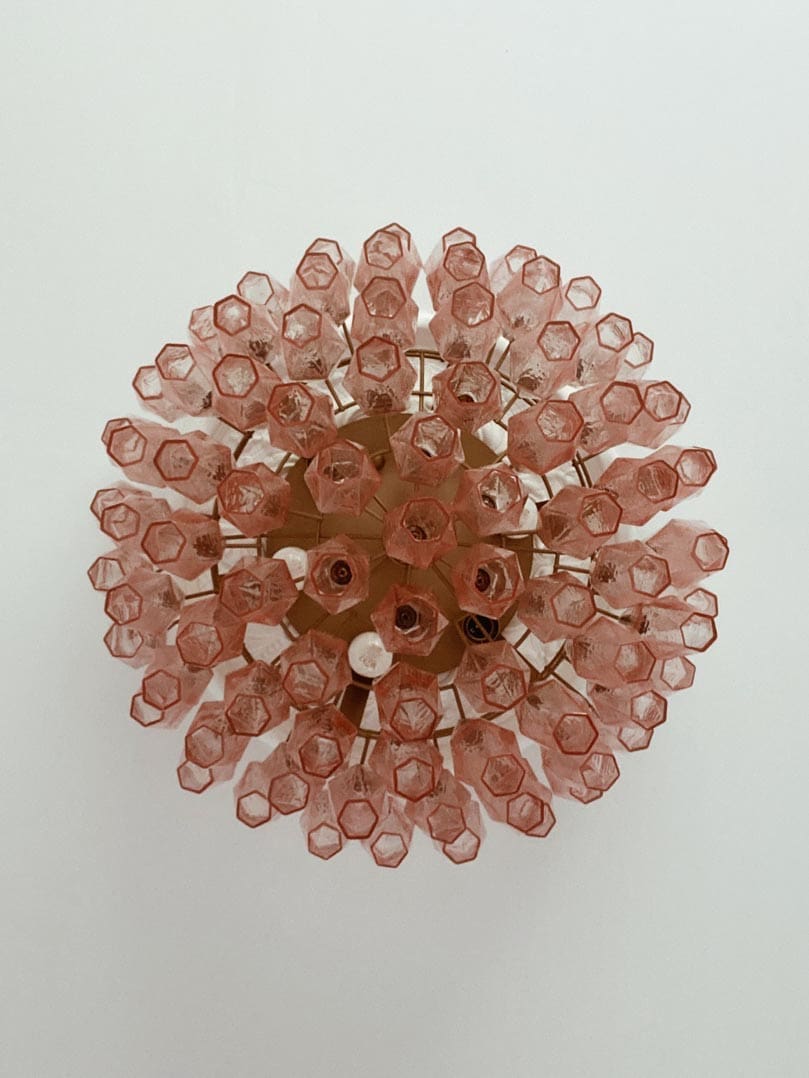 Florence Murano Chandelier Poliedri 84 glasses