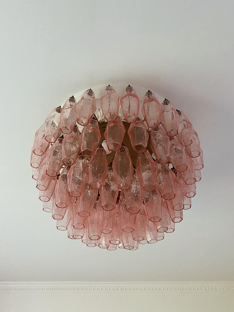 Florence Murano Chandelier Poliedri 84 glasses