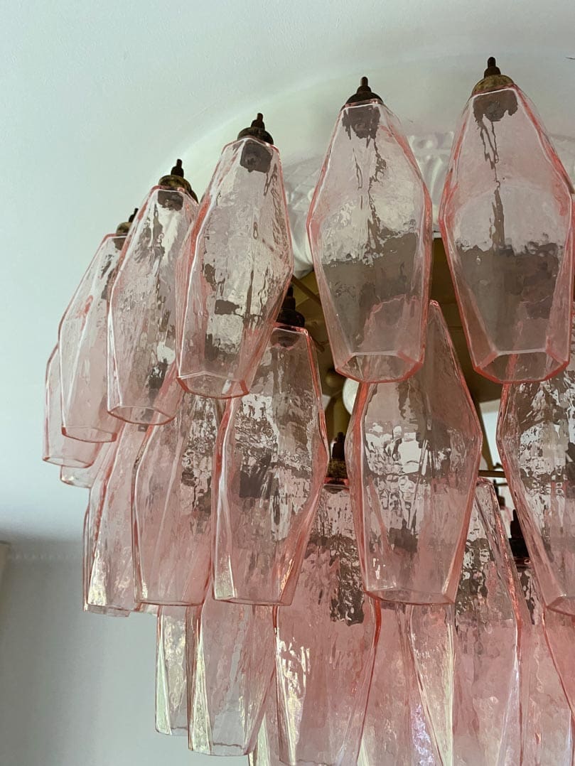 Florence Murano Chandelier Poliedri 84 glasses