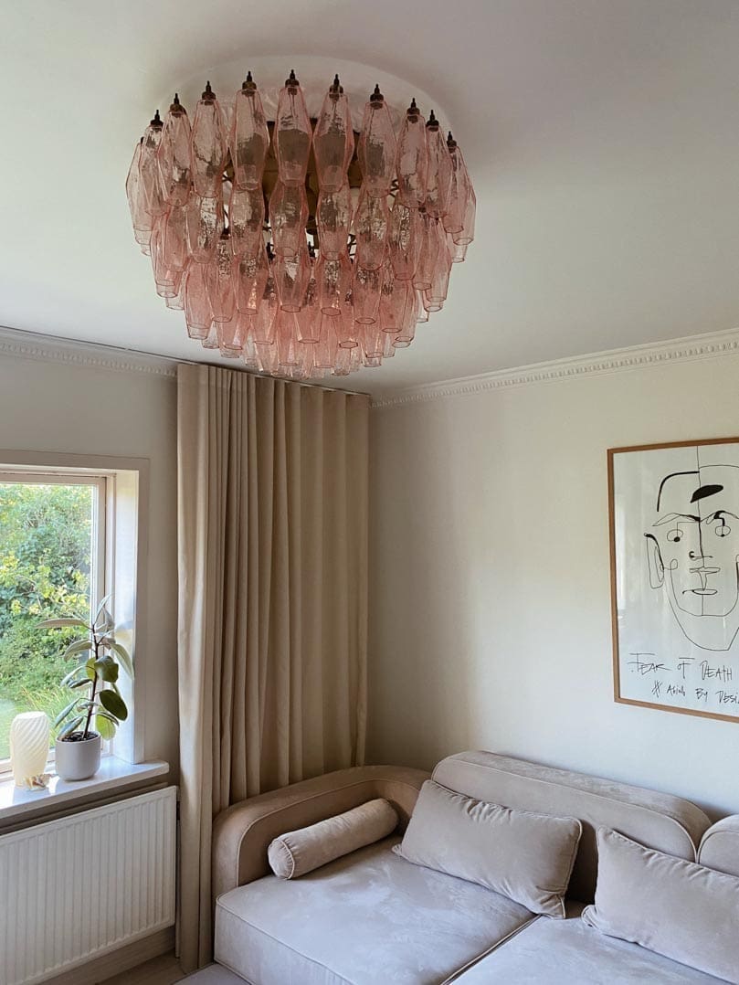 Florence Murano Chandelier Poliedri 84 glasses