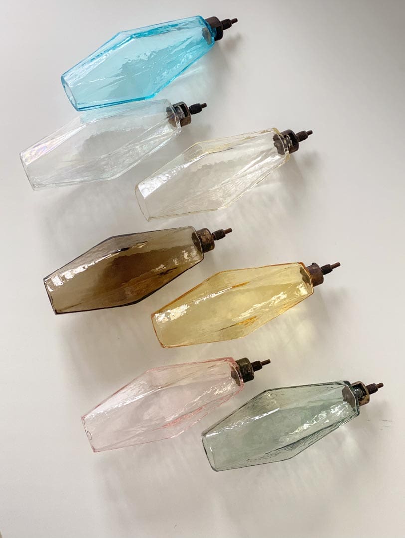 Florence Murano Chandelier Poliedri 84 glasses