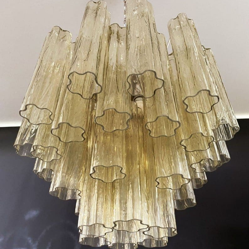Tronchi Murano Chandelier – 36 tubes – Yellow