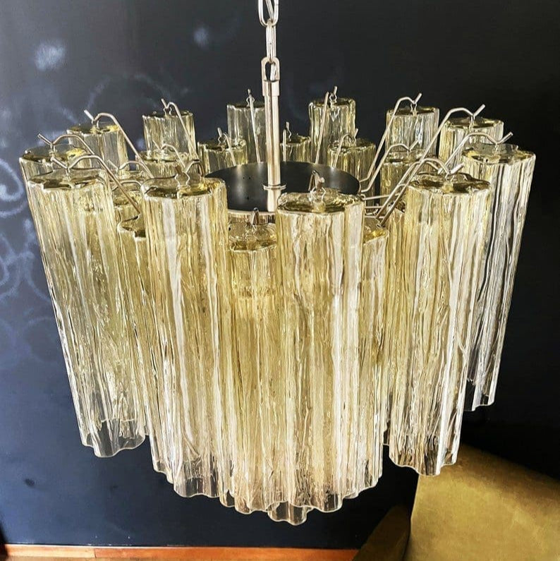 Tronchi Murano Chandelier – 36 tubes – Yellow