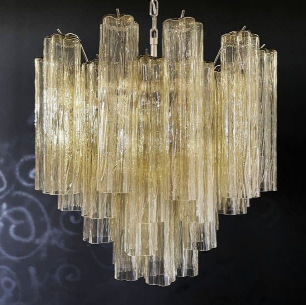 Tronchi Murano Chandelier – 36 tubes – Yellow