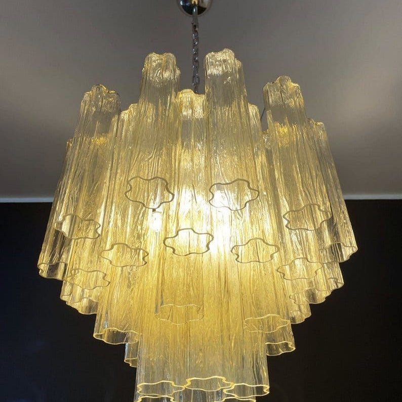 Tronchi Murano Chandelier – 36 tubes – Yellow