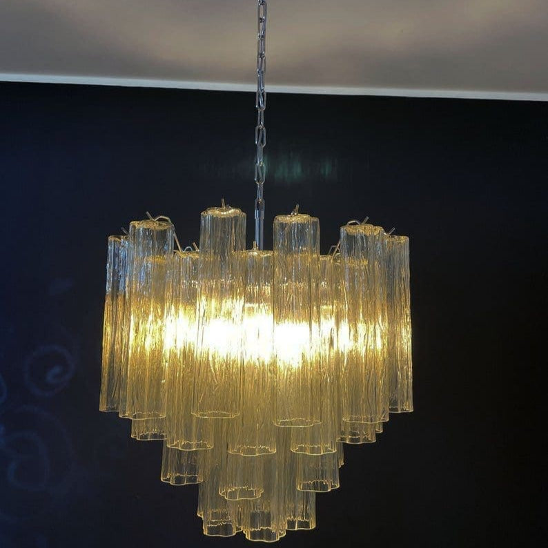 Tronchi Murano Chandelier – 36 tubes – Yellow