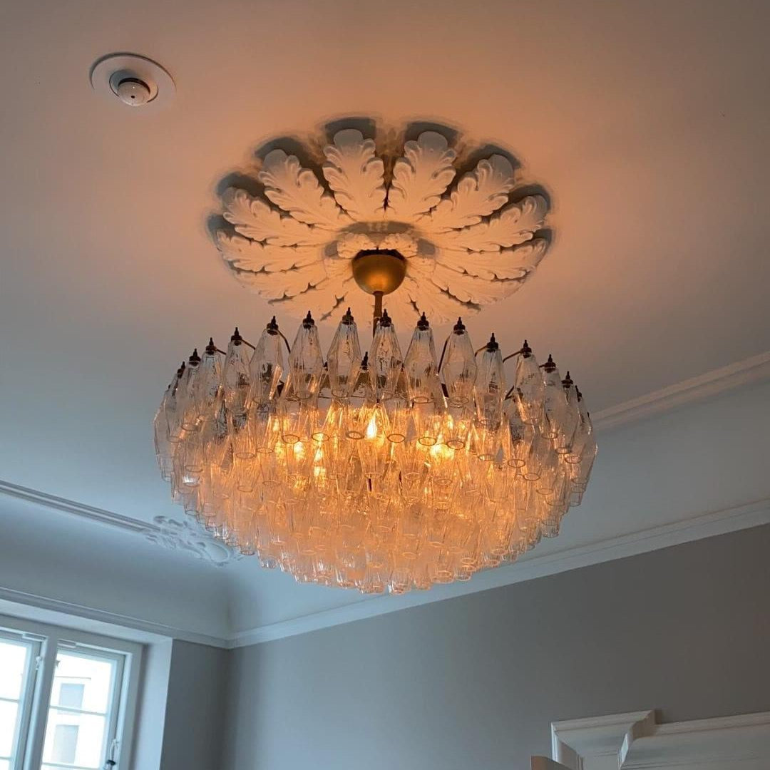 Florence Murano Chandelier Poliedri 185 glass