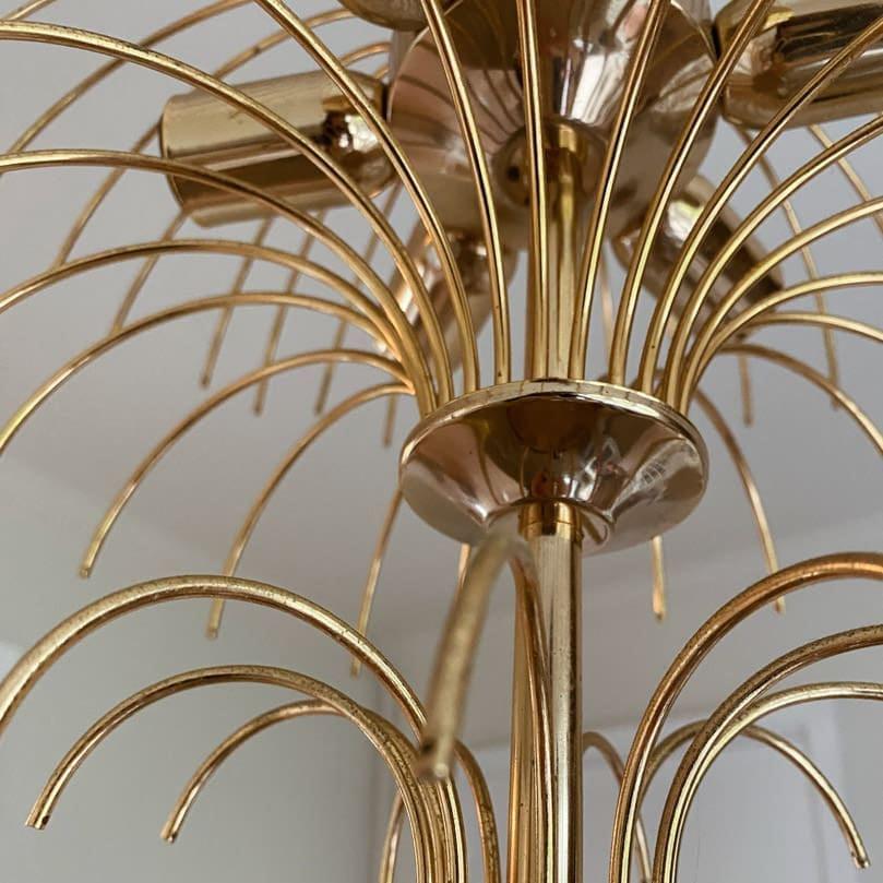 Teardrop Murano Chandelier 68 drops