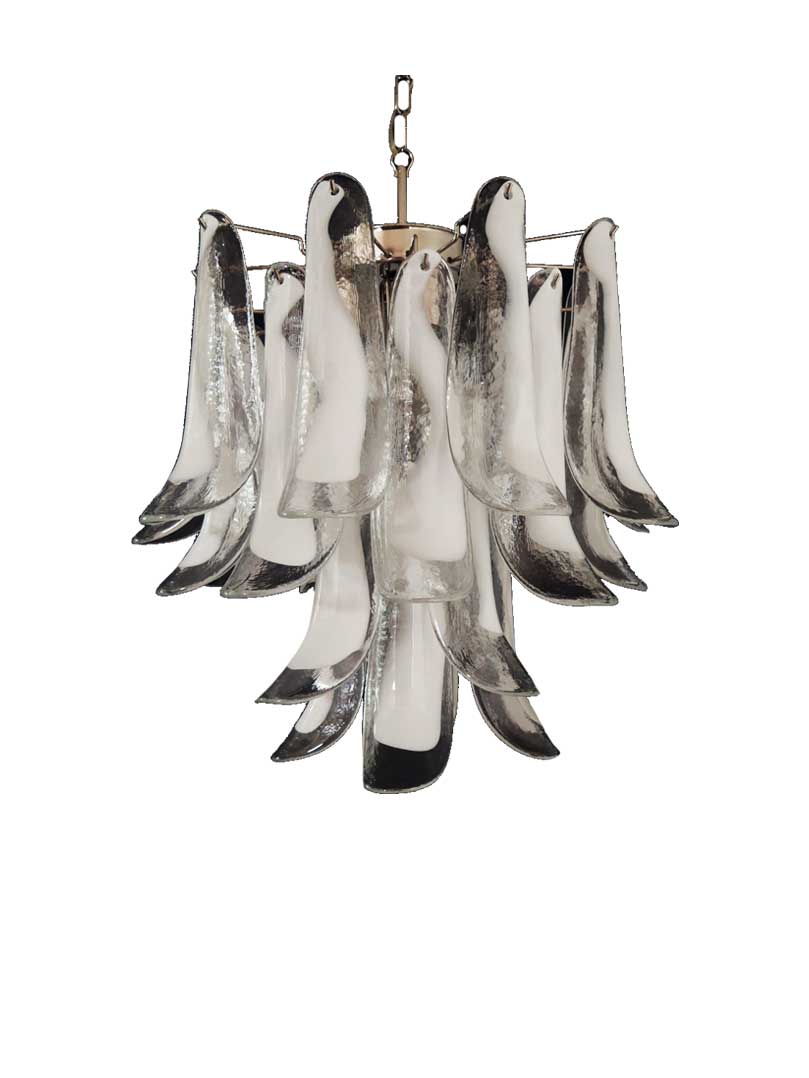 Murano Chandelier – 26 petals – White