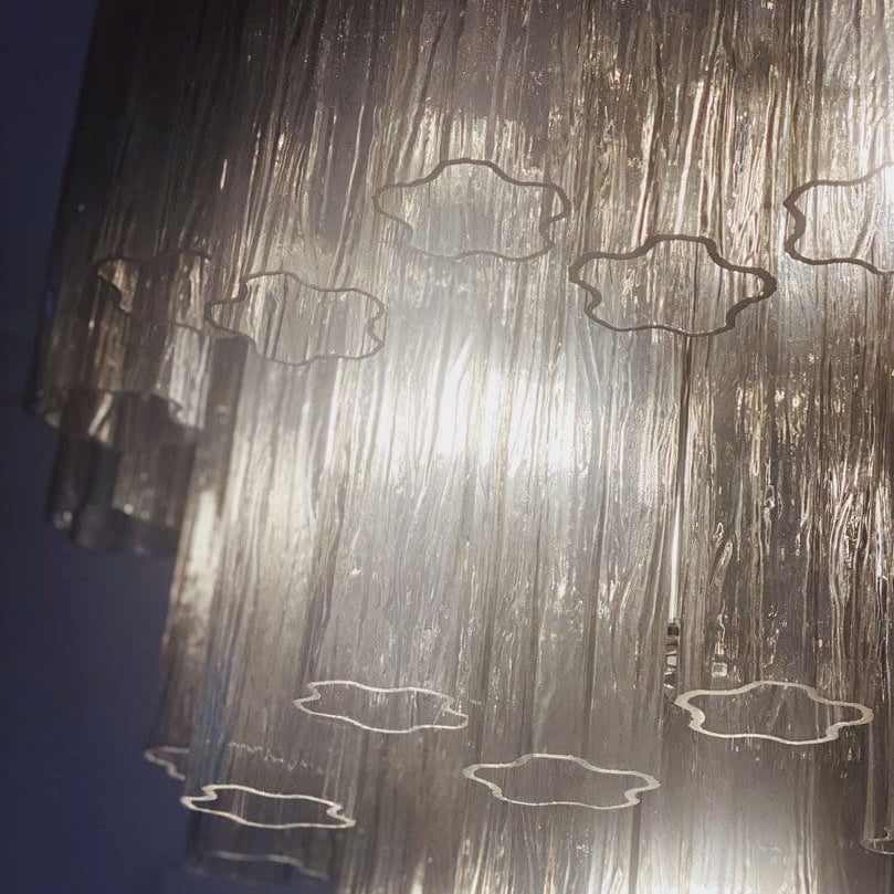 Tronchi Murano Chandelier – 48 tubes – Smoked