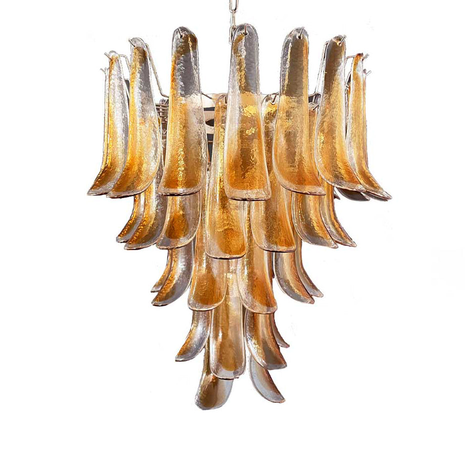 Lumis Murano Round Chandelier 26" Amber