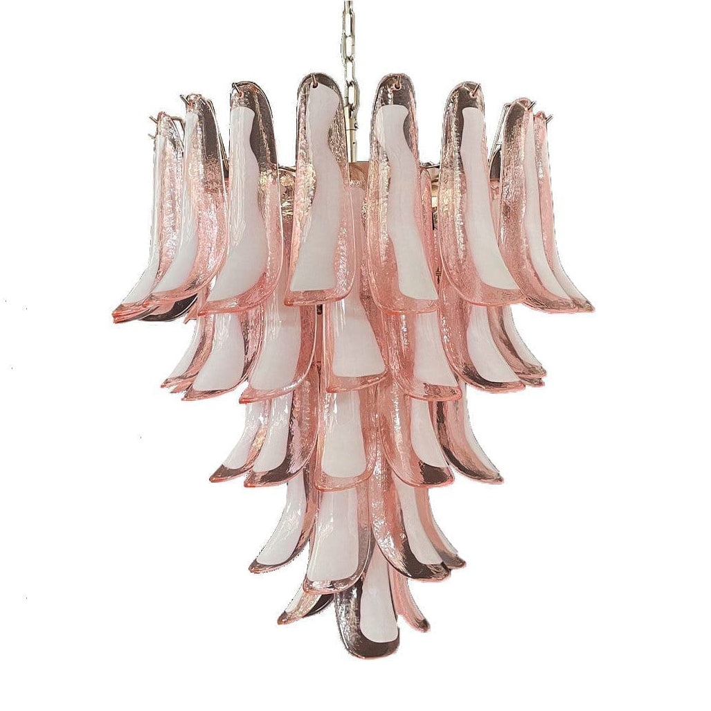 Lumis Murano Round Chandelier 26" Pink