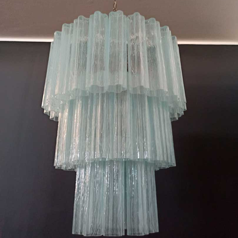 Tronchi Murano Chandelier – 52 tubes – Opal