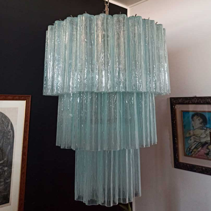 Tronchi Murano Chandelier – 52 tubes – Opal