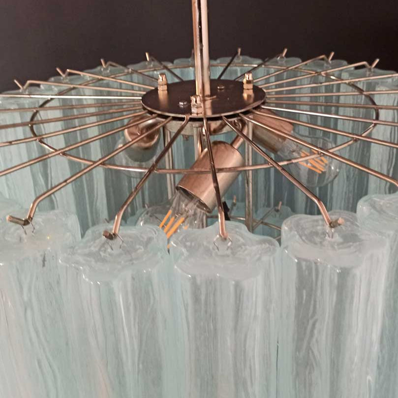Tronchi Murano Chandelier – 52 tubes – Opal