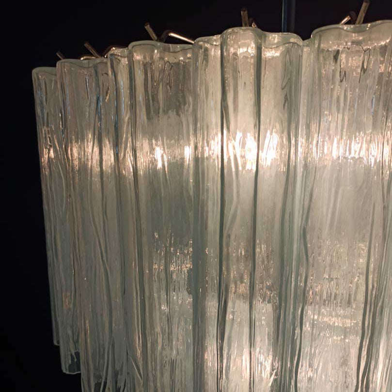 Tronchi Murano Chandelier – 52 tubes – Opal