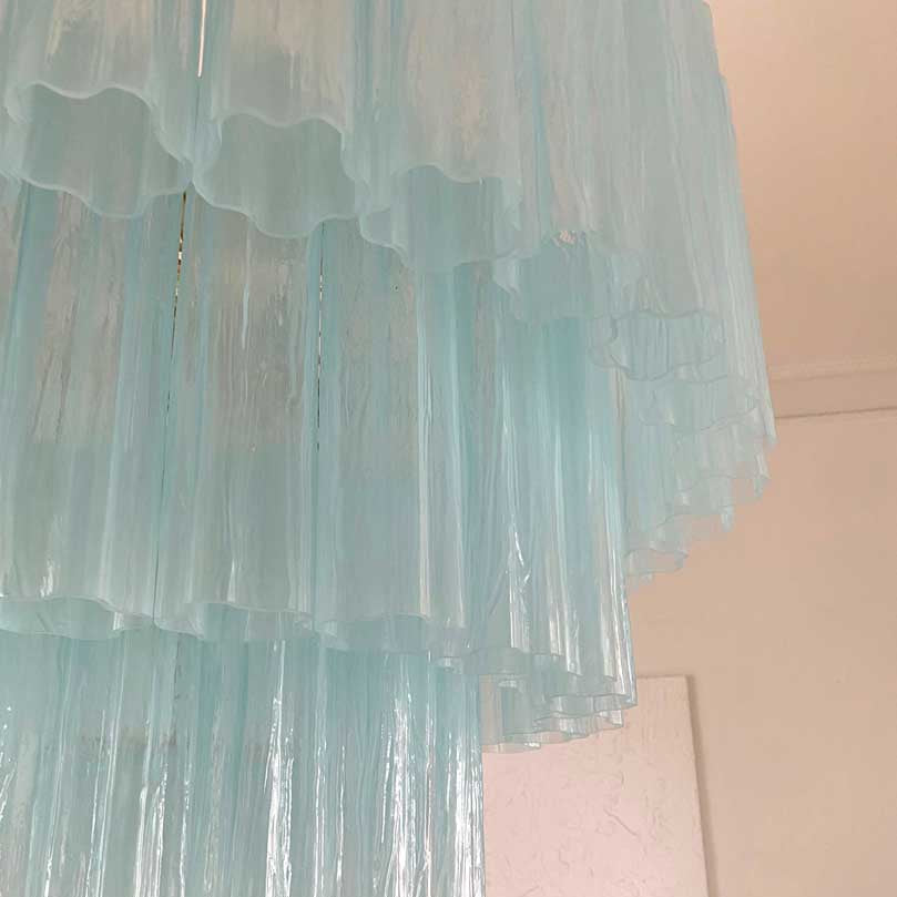 Tronchi Murano Chandelier – 78 tubes – Opal