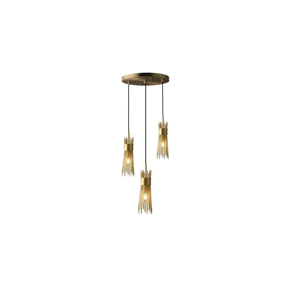 Vanguard Aged Brass Contemporary Chandelier