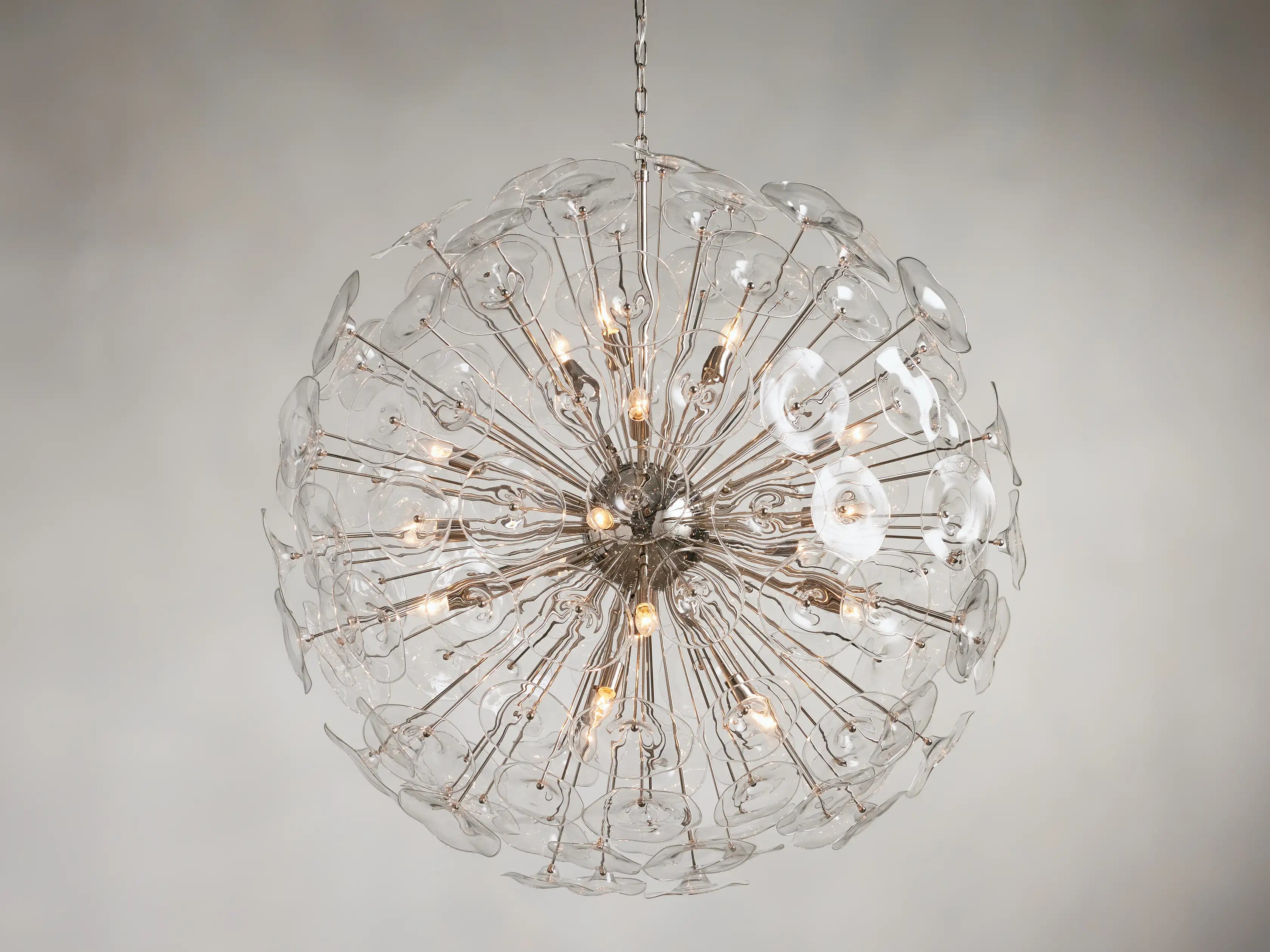 Nily Glass Round Chandelier