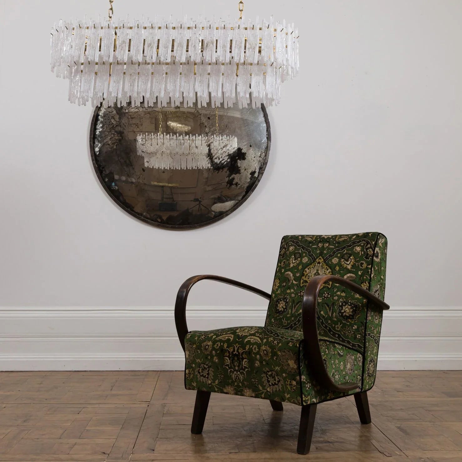 Blanche 60"W Rectangular Glass Chandelier