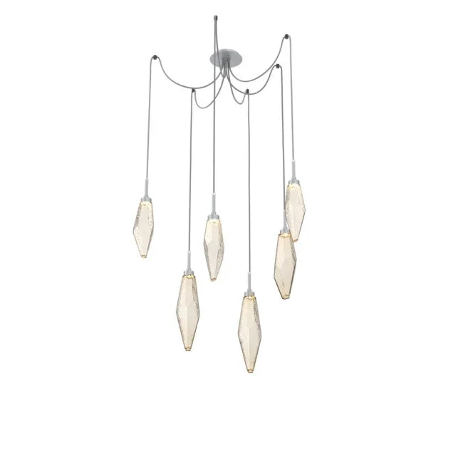 Rock Modern Crystal Swing Chandelier