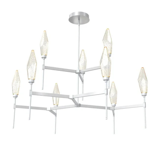 Rock Crystal Tiered Chandelier