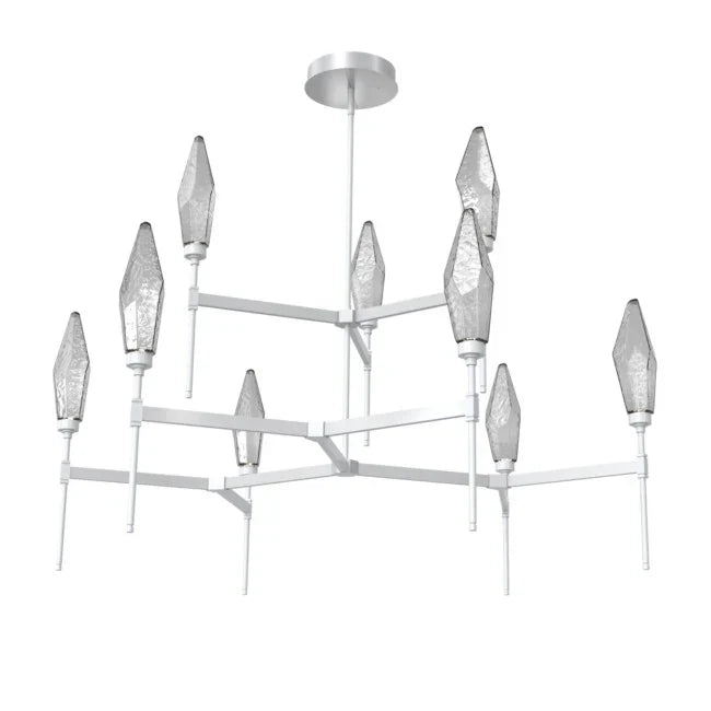 Rock Crystal Tiered Chandelier