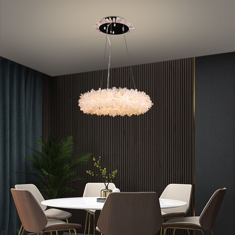 Prima Crystal Halo Modern Chandelier