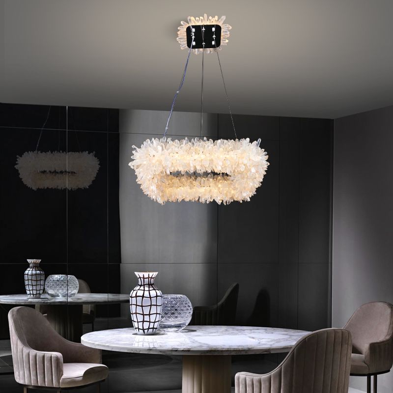 Prima Crystal Square Modern Chandelier