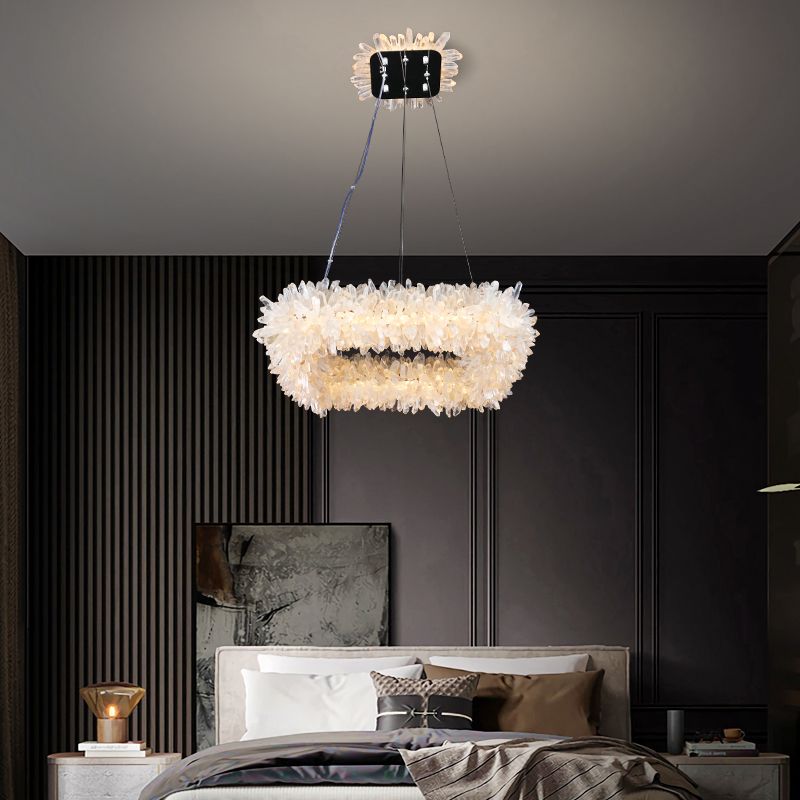 Prima Crystal Square Modern Chandelier