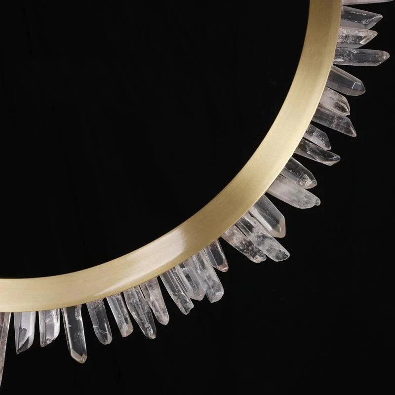Cervine Modern Rock Crystal Ring Round Chandelier