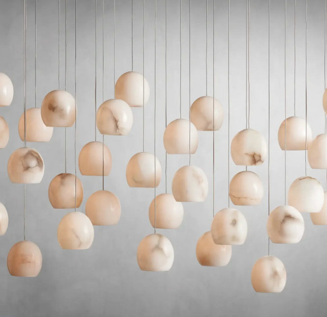 Alabaster Maeva Rectangular Chandelier