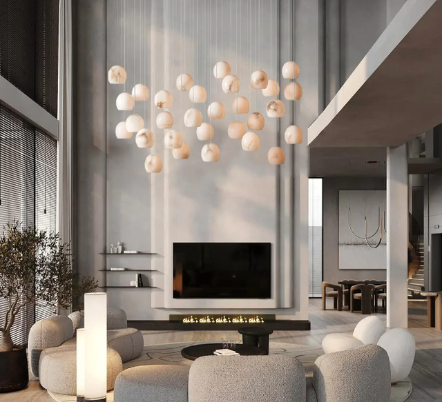 Alabaster Maeva Rectangular Chandelier
