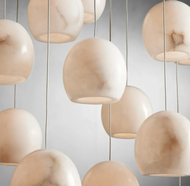 Alabaster Maeva Rectangular Chandelier