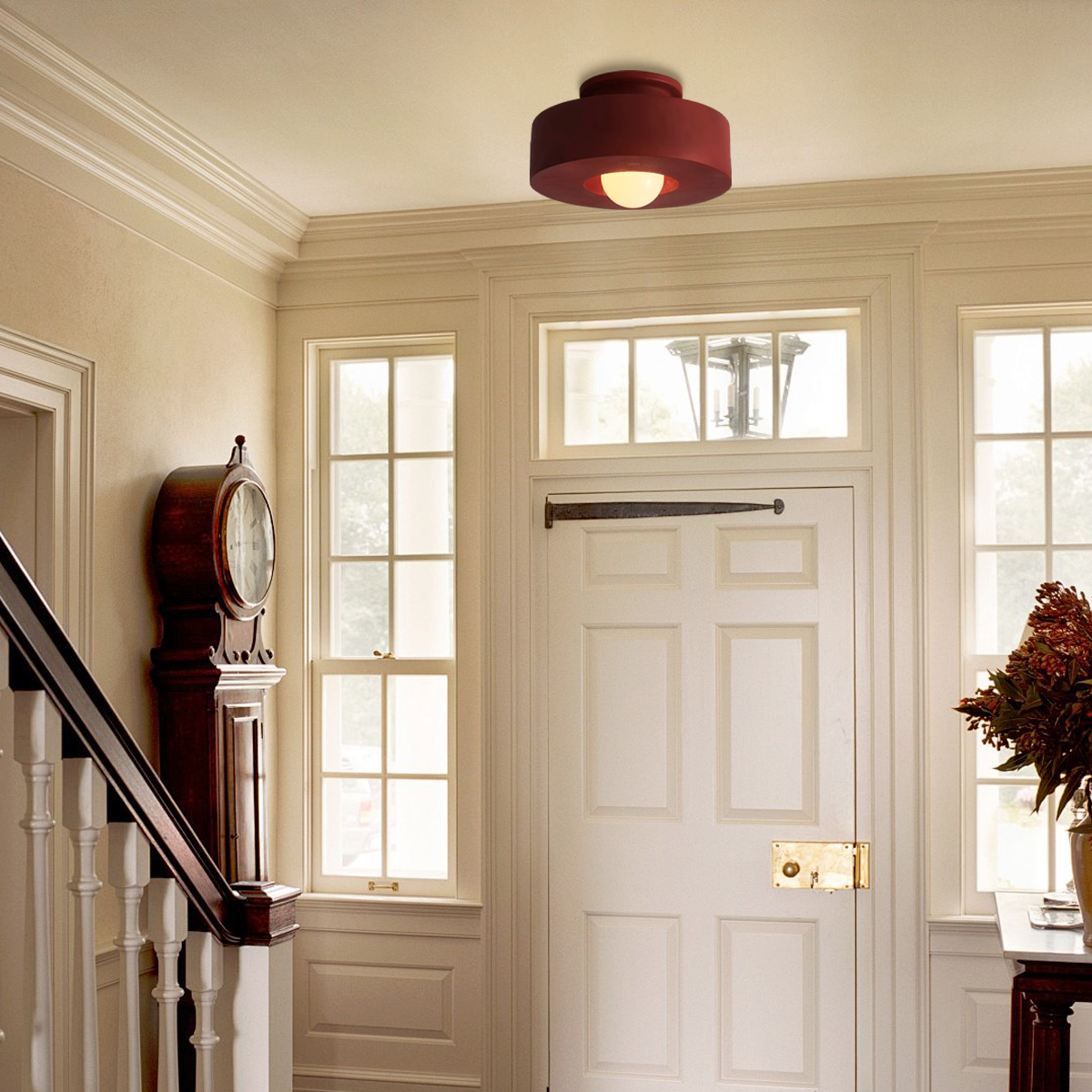 Simon Resin Ceiling Lamp  ∅ 11.8″ - Luxehomezone