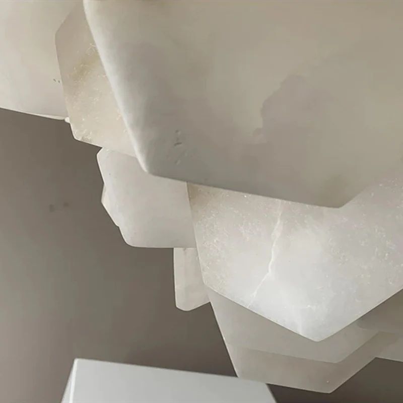 Talan Alabaster Multi-layer Irregular Square Chandelier