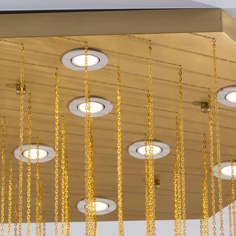 Talan Alabaster Multi-layer Irregular Square Chandelier